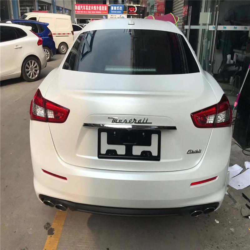 50x500 см жемчужная керамическая атласная белая виниловая пленка для упаковки автомобиля в рулоне с пузырьками воздуха, бесплатная клейкая наклейка