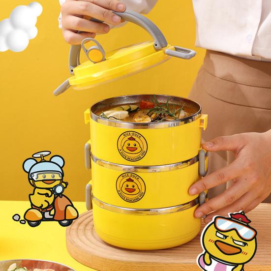 Ланч-бокс Жаростойкий Штабелируемый Большая вместимость Легко носить с собой Многофункциональный Герметичный с крышкой Складной