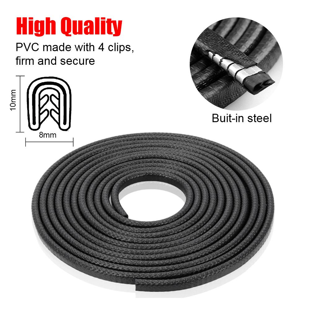 Защитные полосы для дверей, багажника, универсальный авто уплотнитель капота, герметик, лента для защиты кромки двери автомобиля