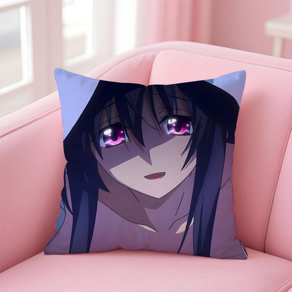 Anime Cartoon HHigh SSchool DxDBeautiful Cushion Cover Pillow Case Soft Skin Friendly Fabric Concealed Zipper