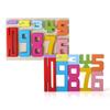 1 Set Wooden Number Building Block Toy Educational Digital Block Stacking Game Toddlers
