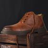 WAERTA Brand New Men Boots Vintage Work Ankle Boots Fashion Lace-Up Casual Handmade Quality Casual Leather Shoes British Styl