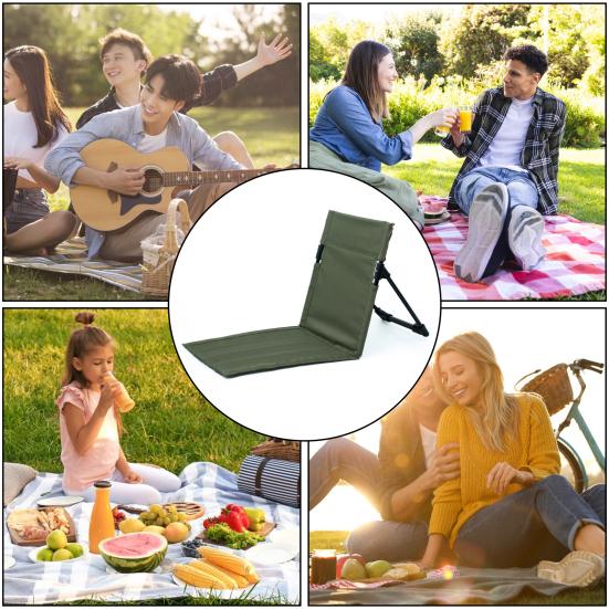 Открытый ленивый стул, складной стул для кемпинга, подушка с сумкой для хранения, съемный водонепроницаемый пляжный стул, портативная подушка для сиденья для рыбалки, пешего туризма, барбекю