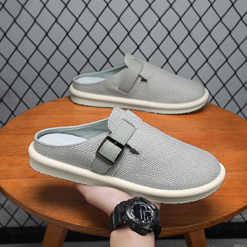 Модные летние мужские шлепанцы, повседневная уличная обувь, дышащие кроссовки для ходьбы, хайкинга, слайды, роскошные дизайнерские мокасины от модного дома