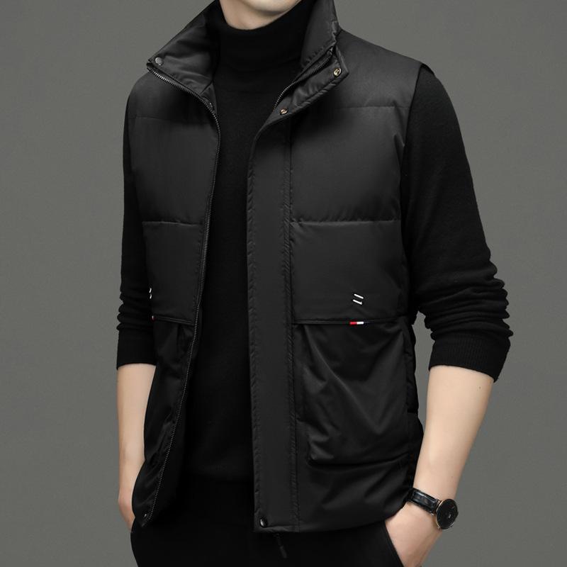 Жилет мужской осенне-зимний, новый жилет с хлопковой подкладкой, корейская версия трендовой куртки с хлопковой подкладкой, осенне-зимнее пальто, мужская одежда