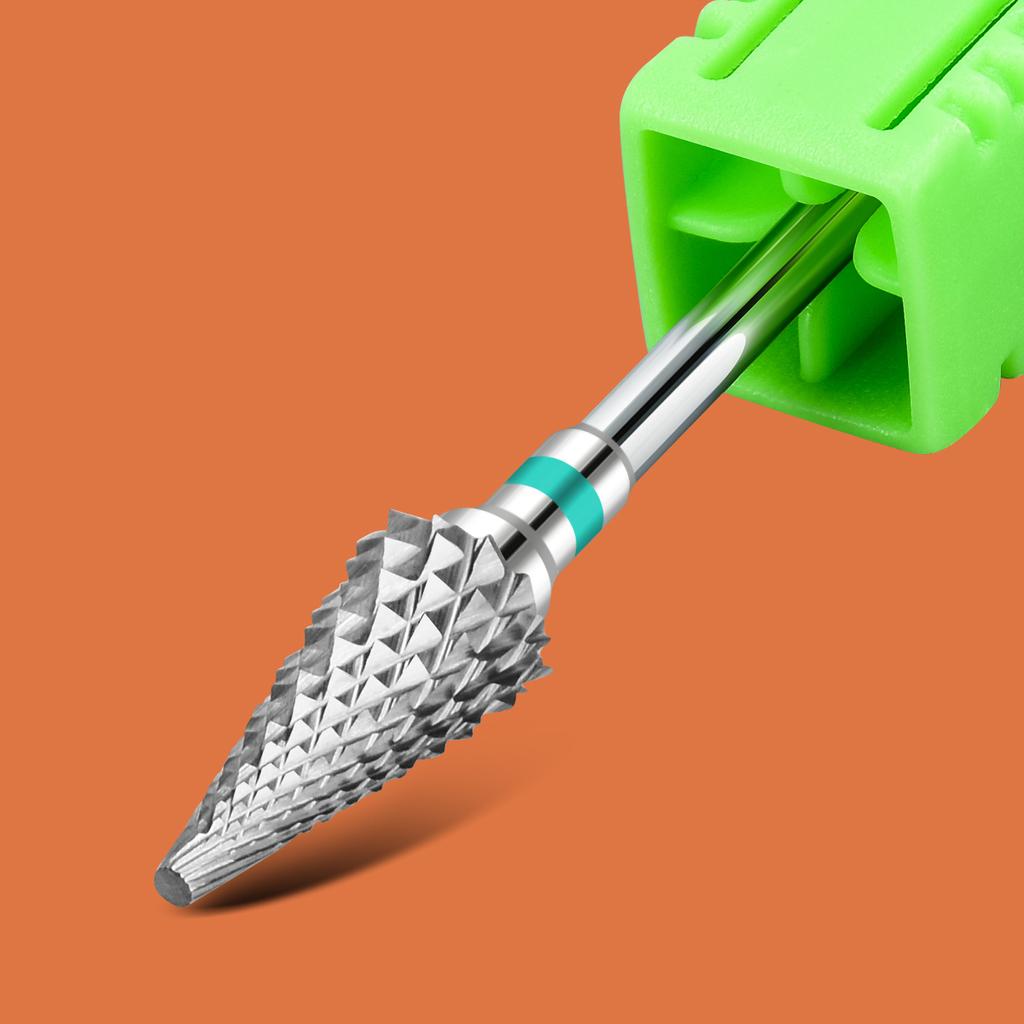 Твердосплавные вольфрамовые насадки для ногтей, фрезы, электрические сверла для ногтей, инструменты для очистки кутикулы для педикюра, маникюрные буферы, дрель