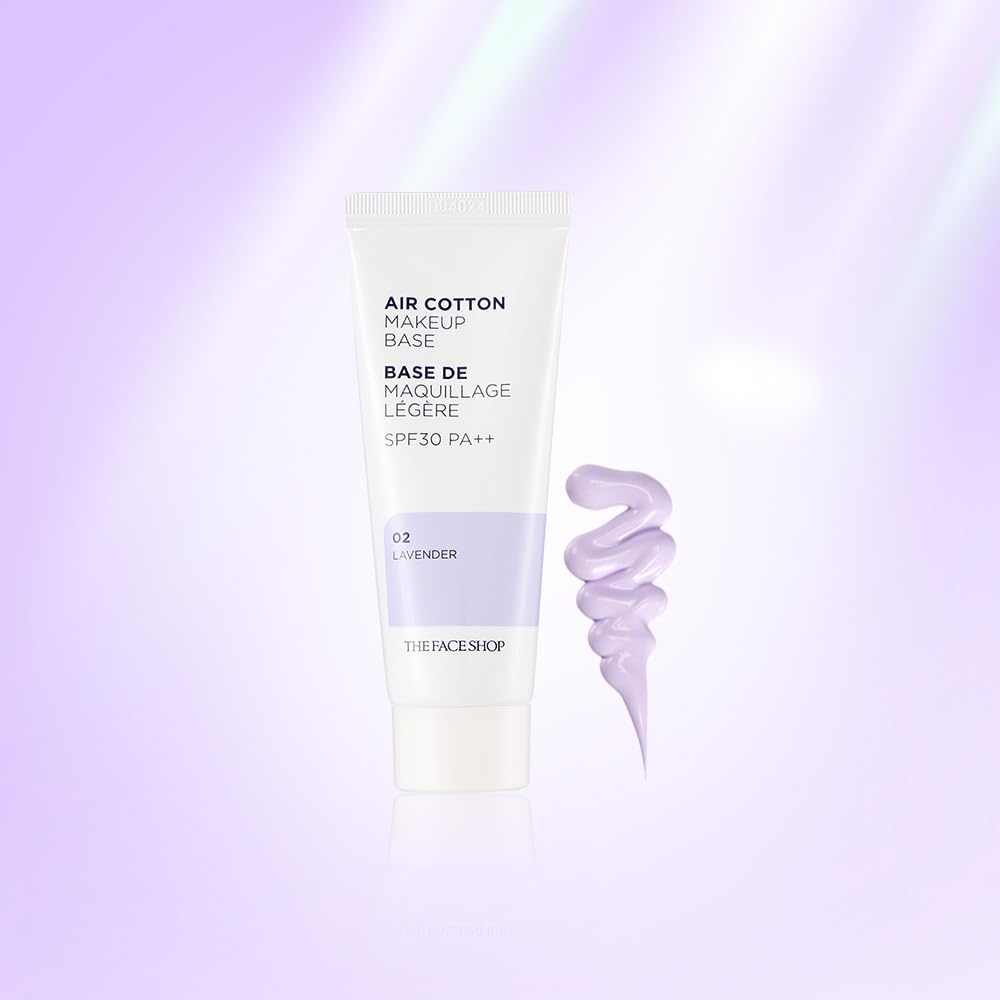 База под макияж Air Cotton, мятная, 35 г [THEFACESHOP] #01