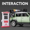 1:24 Land Rover Defender Range Rover Car Model Toy Alloy Diecast Sound Light SUV Off-road Vehicle Ornaments Children Gifts