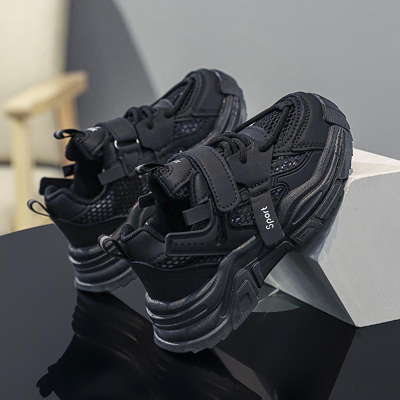 Детская мода, дышащая повседневная полые туфли для детей, студентов, трендовые спортивные кроссовки на мягкой подошве для бега для мальчиков и девочек, удобные спортивные кроссовки