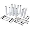 4 Set RV Side Mount Ladder Rack 200lbs Trailer Heavy Duty Ladder Rack for Open Enclosed Trailer Exterior Side Wall