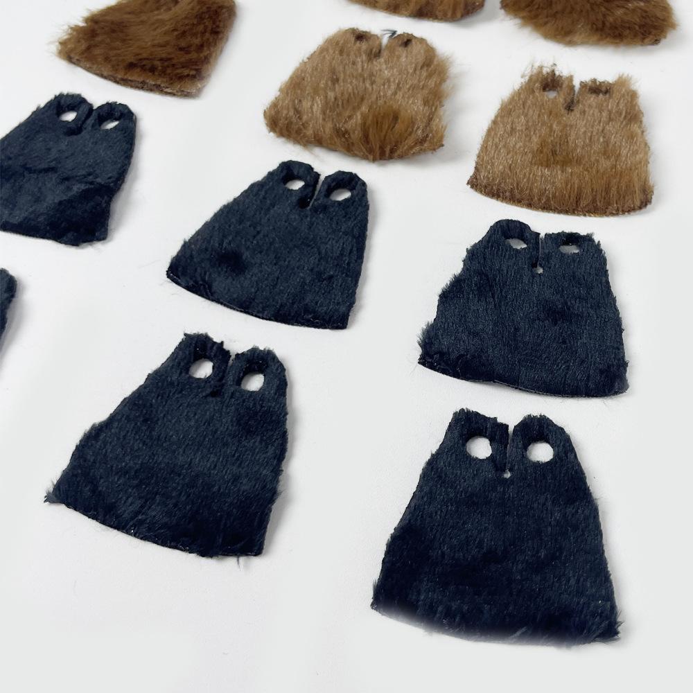 Building Block Figurine Splicing Small Particles Plush Cloak Fur Coat Cloak Robe Spare Parts