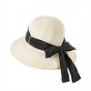 Шляпа женская солнцезащитная от солнца рафия соломенная шляпа уличная мода бант лента шляпа-ведро