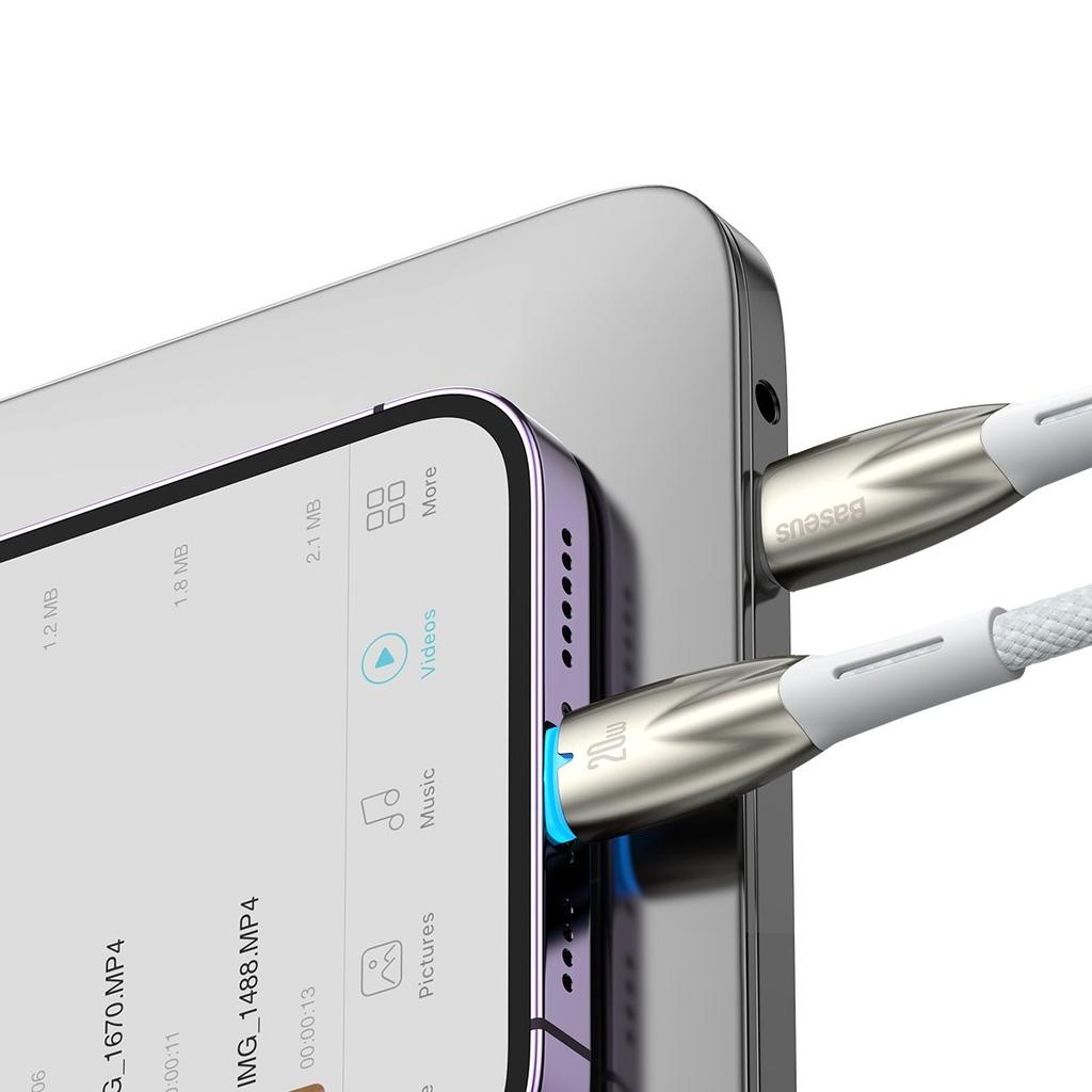 iPhone USB-C - Lightning 480Mb/s PD 20W Fast Charging Cable 1m White