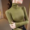 Modal Turtleneck Bottoming Shirt Women's 2025 Women's Solid Color Long-sleeved T-shirt Stacked Collar Inner Top Autumn New