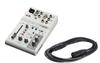 Live Streaming Mixer 3m Microphone Cable Set 3 Channels White AG03MK2 W MC