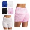 Женское нижнее белье, многоуровневые кружевные шаровары с рюшами, шорты для танцев, супер мягкие трусы-боксеры, нижнее белье