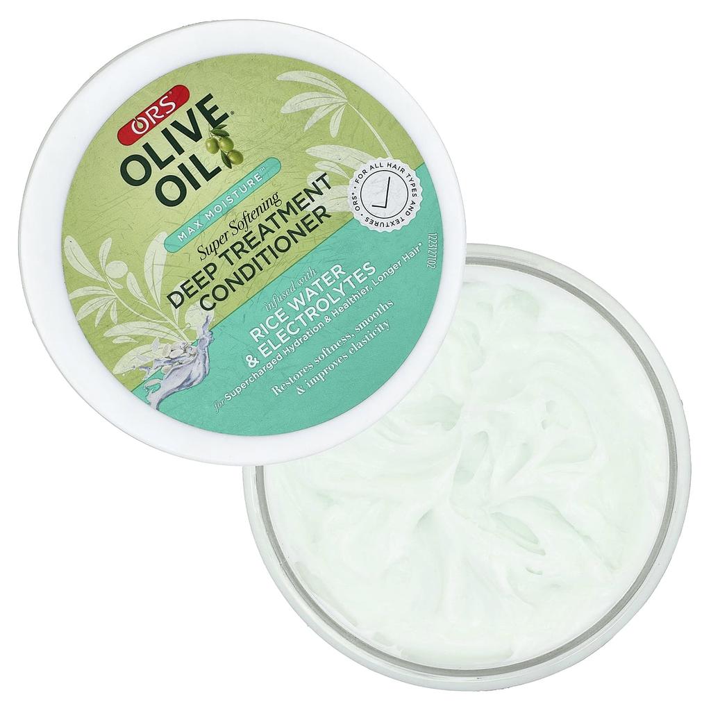 ORS, Olive Oil®, Max Moisture™, Super Softening Deep Treatment Conditioner, Suitable for All Hair Types and Textures, 20 Oz (567 G)