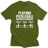 Men Paddle Sport Pickleball Lover T Shirt Summer Short Sleeve 100 Cotton Tshirt Leisure Novelty Design Graphic Tee Tops