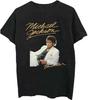 Мужская футболка Michael Jackson Thriller Белый костюм Приталенная Черный