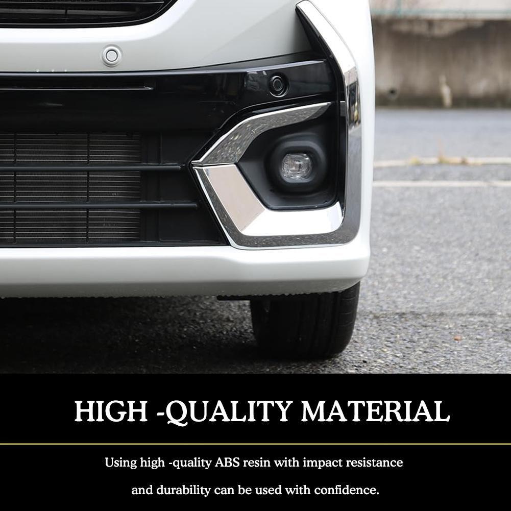 For 24 Suzuki Spacia Custom M K04 Series Modified Front Lamp Frame Car Fog Decorative Plating Cover Special Tools Accessori L8I6
