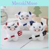 Cattle Animal Plush Toy Cartoon Stuffed Doll Keychain Pendant Backpack Gift Kids