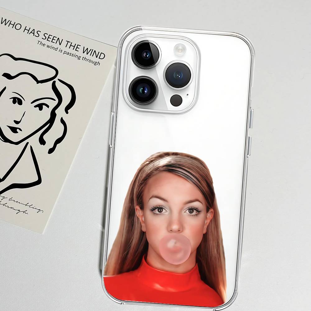 Это чехол для телефона B-Britney S-Spears Мягкий прозрачный чехол для IPhone 17 16 15 14 13 12 11 Pro Max Mini Plus Ударопрочный чехол