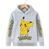 Autumn Warm Pikachu Casual Sportswear Hoodie with Anime Print for Kids Boys and Girls