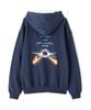 Schott OUR PAST IS OUR FUTURE HOODED SWEAT, Men's XL (120), Navy, 782-4231003
