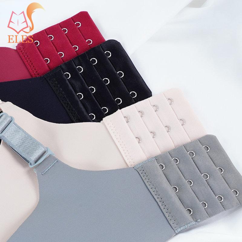 Женский бесшовный бюстгальтер с буквенным принтом без стального кольца, мягкий бюстгальтер из ледяного шелка, сексуальный бюстгальтер пуш-ап со сборками