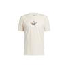 Adidas Originals Trefoil Bloom Graphic Print Sports T-Shirt Men Tops Off-White H32305