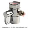 Brass Water Filter Faucet Replacement Parts Diverter Valve Ro System 1/4" Tube Connector Fittings Kitchen Faucet Diverter Valve