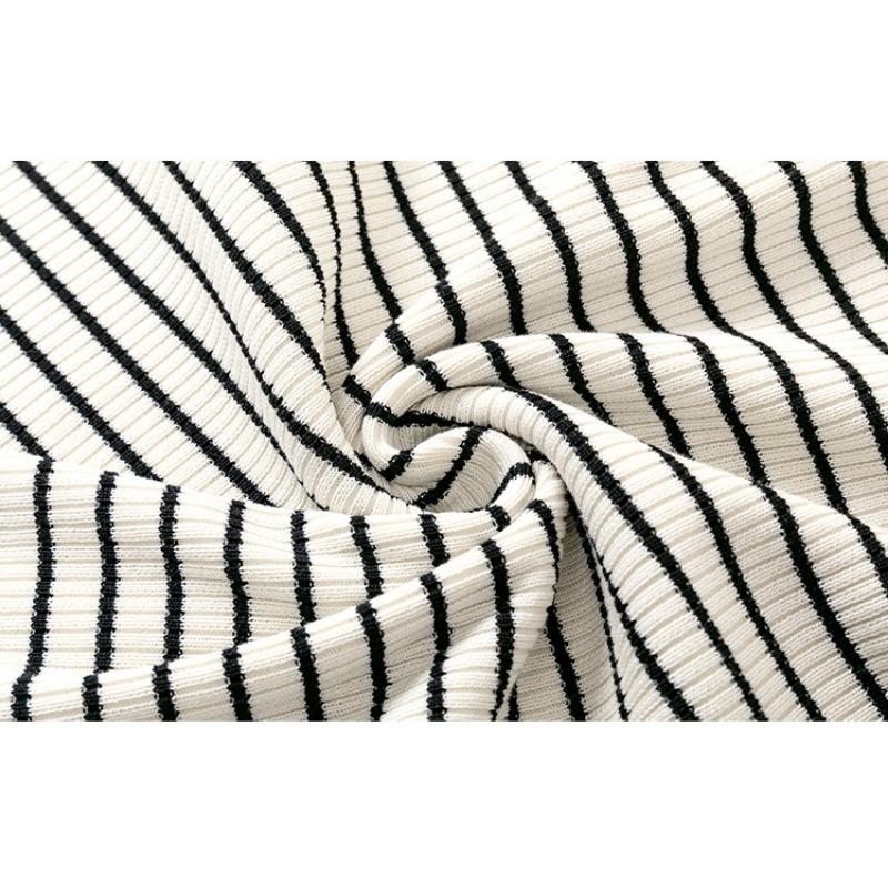 Plus Size Women's Square Neck Knit Sweater Women's Tops Spring and Summer Striped Bottoming Inner Camisole Tank Tops