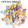 50/100Pcs Speckled Foam Easter Eggs Colorful Painted Bird Eggs  Easter Party Decorations