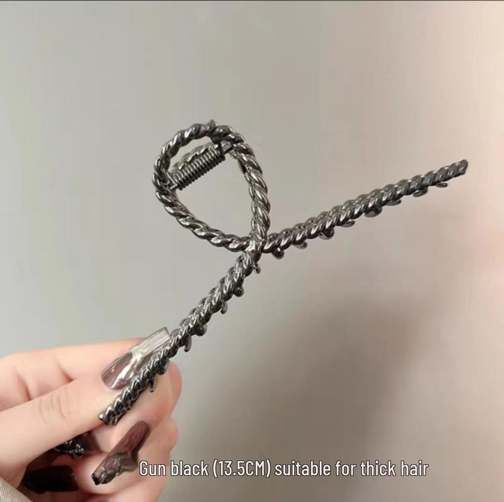 Премиальная металлическая заколка для волос «Акула» для женщин - Большая летняя заколка для волос, Уникальный дизайн