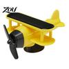 Solar Powered Rotating Air Freshener Energy Plane, Creative Car Dashboard Ornament Driven Gadget with Light Sensor, Unique Automotive Interior