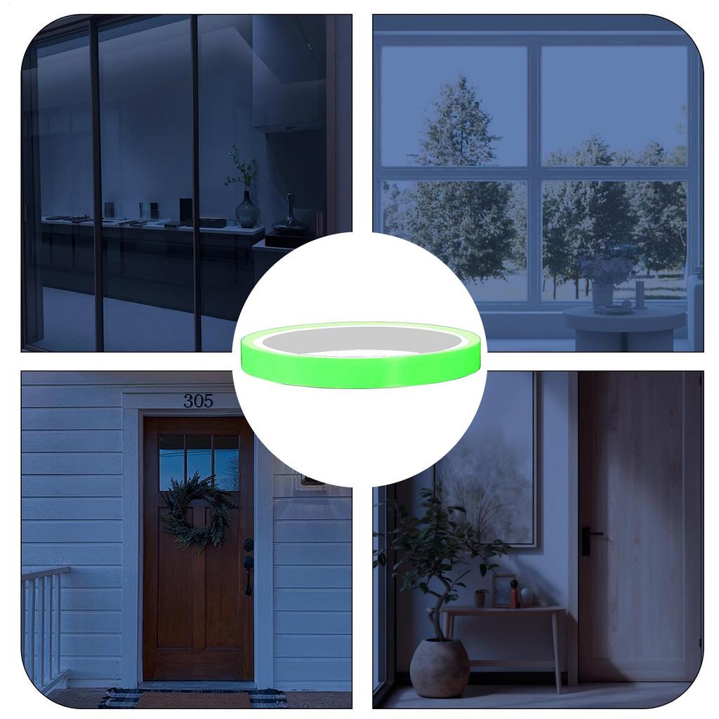 3Meters Glow In The Dark Tape Warning Strips Fluorescent Light Storage Adhesive Stickers For Stairs Walls Step Safety Exits Sign