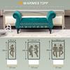 Upholstered Bench, Bench, Vintage Design, up to 150 kg, 117x40x58 cm, Green
