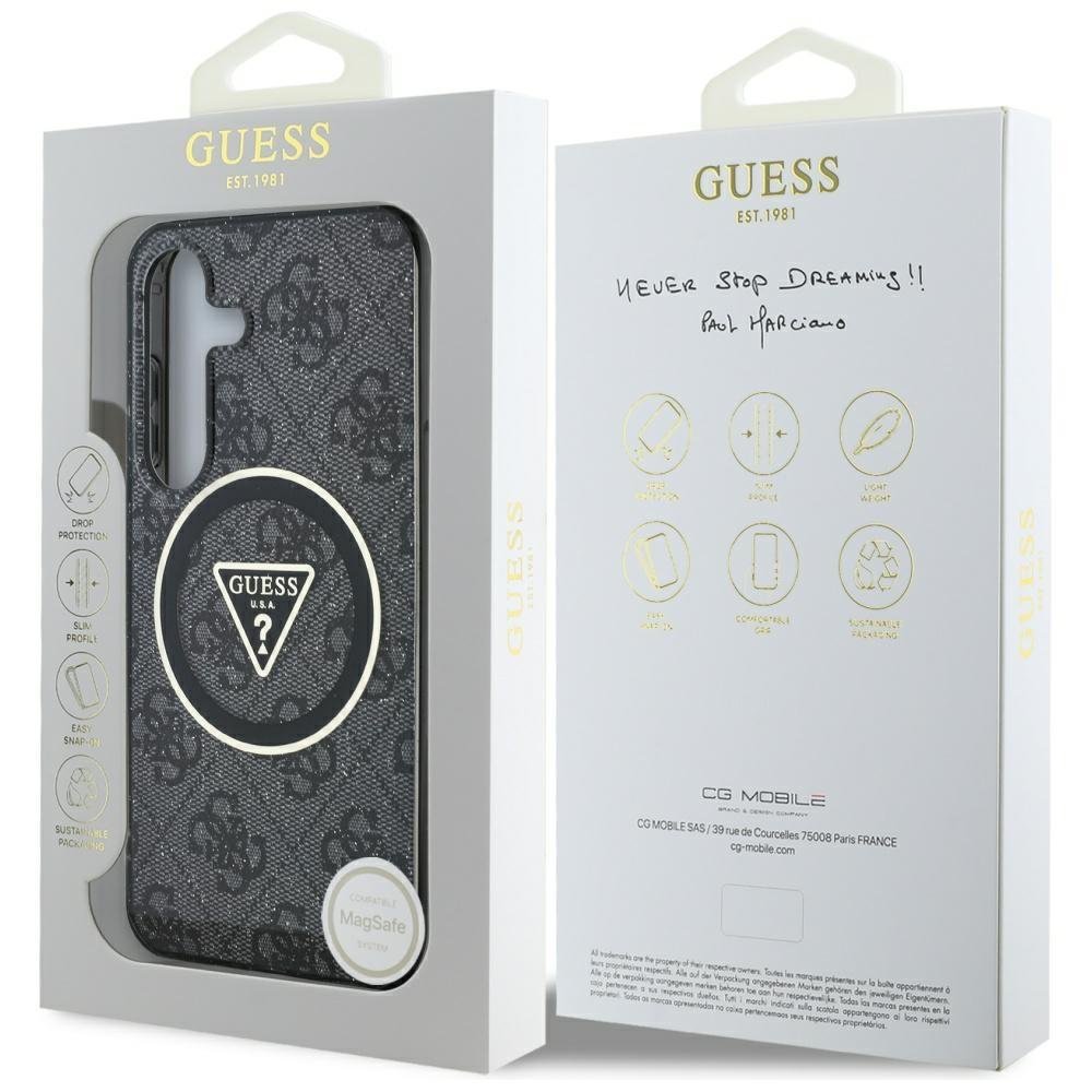 Etui do Samsung Galaxy S25+ Guess 4G MagSafe czarny