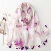 Four Seasons Plain Color Gradient Ink Painting Scarf Travel Sunscreen Silk Scarf Hanfu Accessories Photography Encryption Bali Yarn Shawl