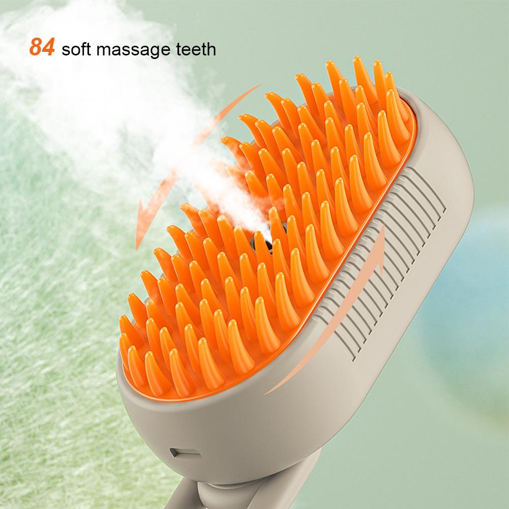 USB Rechargeable Cat Dog Grooming Comb With Electric Water Spray Cat Steam Brush For Pet Massage Cats Dogs Hair Removal Combs