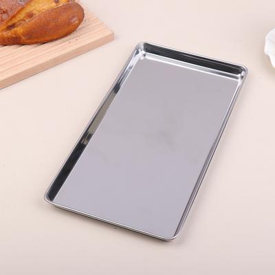 Скандинавский прямоугольный поднос из нержавеющей стали, тарелки для выпечки, поднос для хранения, тарелка для закусок, торта, органайзер, домашний декор