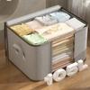 Large Capacity Non-Woven Storage Box for Clothing And Bedding Storage Semitransparent Durable Clothes Storage Boxes