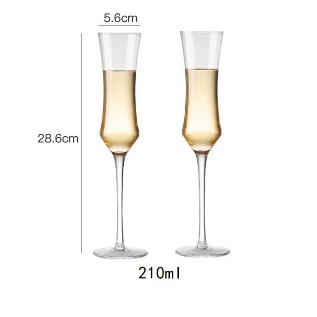 2 шт. 150-250 мл хрустальный бокал для шампанского, креативный бокал для красного вина, игристого сладкого вина, бокал для свадебной вечеринки, бара, домашнего напитка, бокал