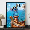 Disney diamond art painting kit Stitch pirate 5D handmade diy diamond painting, home wall decoration
