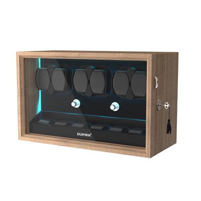 DUKWIN заводная машина 6 заводов 6 мест для хранения часов автоматический завод часов заводные устройства корпус часов японский мотор мабучи со светодиодной подсветкой роскошное хранение