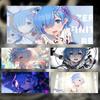 Веселый Аниме Rrezero Начиная Жизнь в Другом Мире Коврик для Мыши Большой Толстый Настольный Коврик Прошитые Края Игровой Коврик для Мыши Для ПК