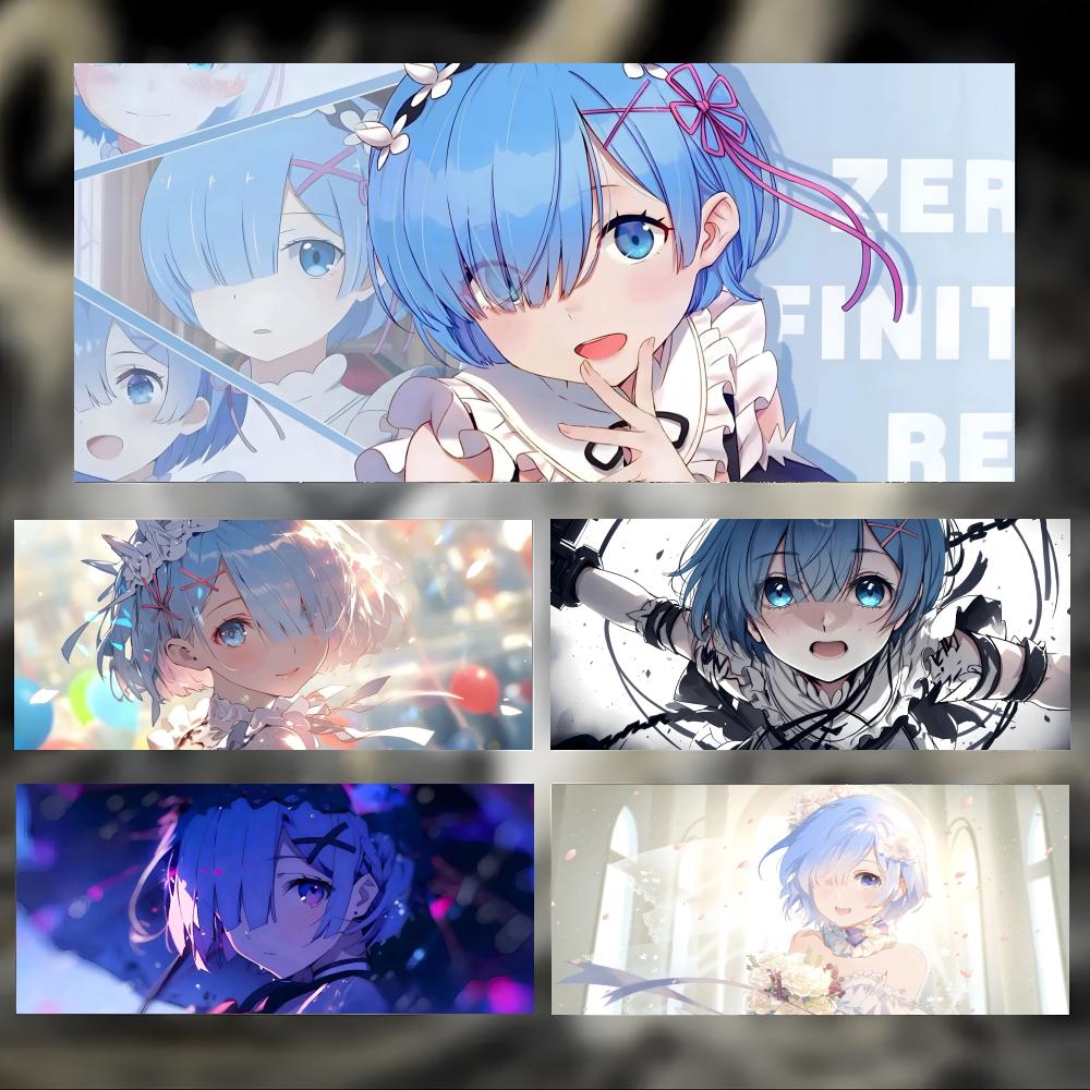 Веселый Аниме Rrezero Начиная Жизнь в Другом Мире Коврик для Мыши Большой Толстый Настольный Коврик Прошитые Края Игровой Коврик для Мыши Для ПК