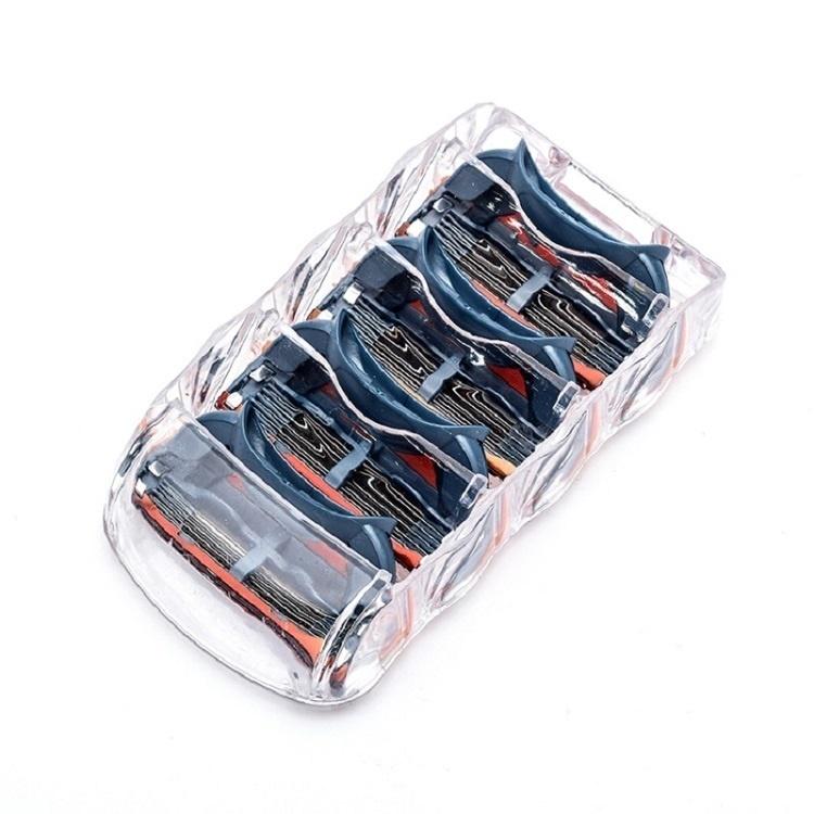 4Pcs 5 Layer Replacement Blade Men's Razor Blades Facial Care Shaving Cassettes Men