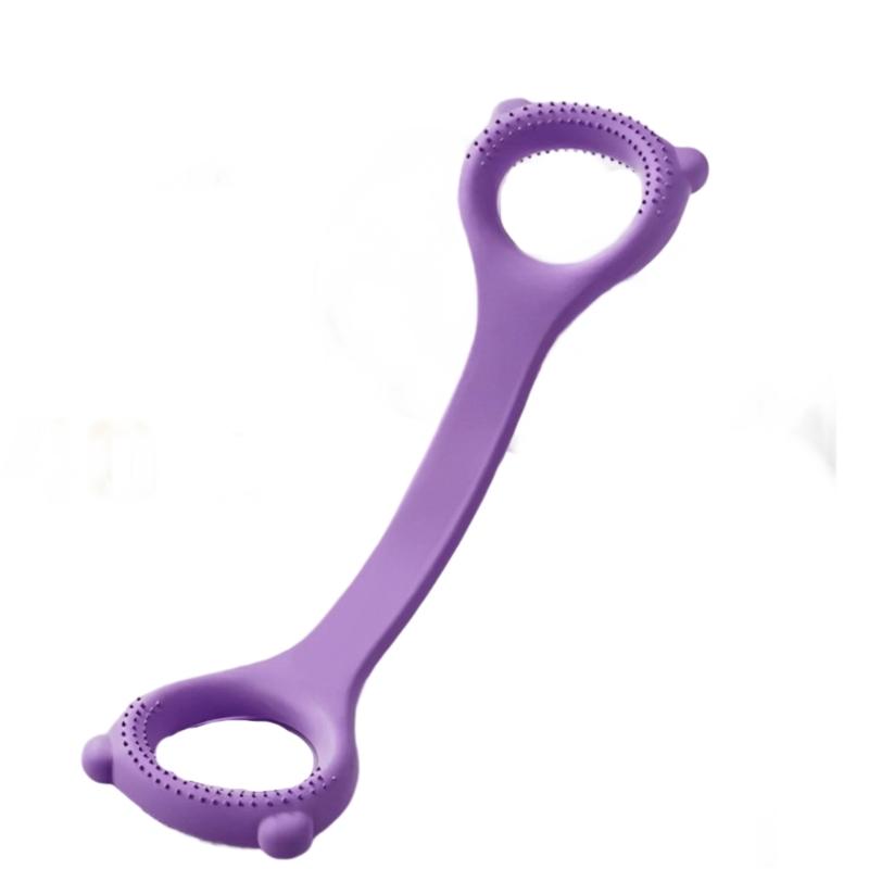 High Elastic TPE Yoga Belt For Shoulder Back Stretching Gym or Office Home Use 8-Shaped Resistance Band