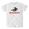 Белая футболка с логотипом Winchester - Быстрая доставка! Высокое качество! Футболка Unisex